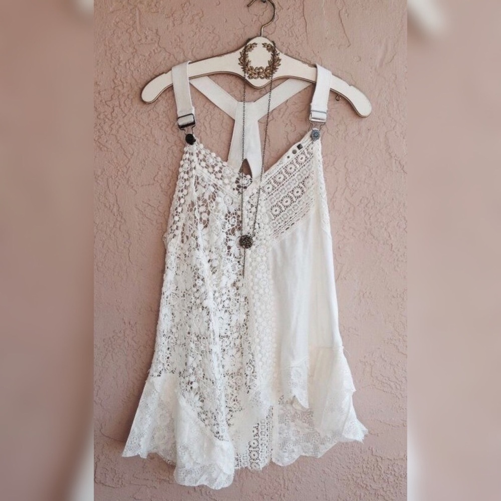 ISO Boho love! Free People lace top *Rare*
